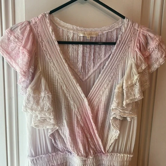 Love Shack Fancy tiered ruffle mini dress - Picture 4 of 14